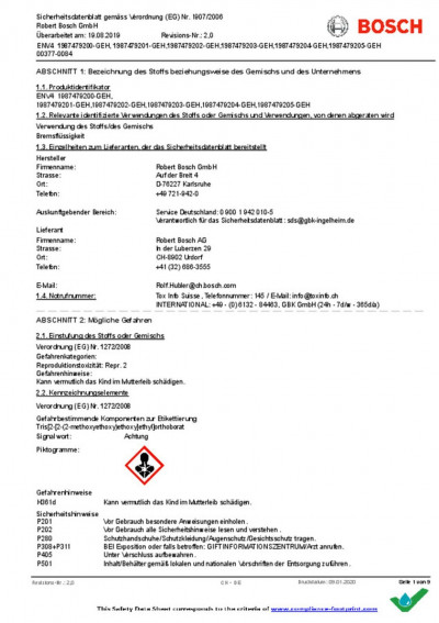 1987479106 Тормозная жидкость DOT4