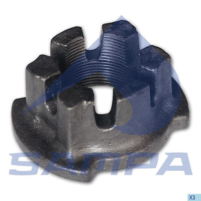 SA 070033 Гайка ступицы BPW M52*2/SW80