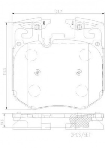 P06106 Колодки тормозные передние BMW
