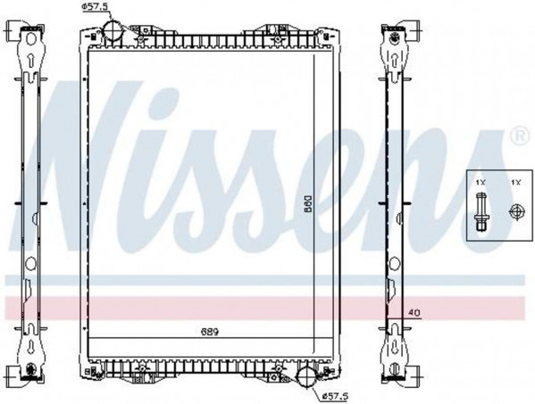 67259A Радиатор охлаждения жидкостный — 1