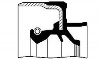 410458-V Манжета Камаз хвостовика 6520, 410458-V 80*105*13/18,5