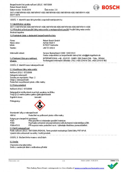 1987479106 Тормозная жидкость DOT4