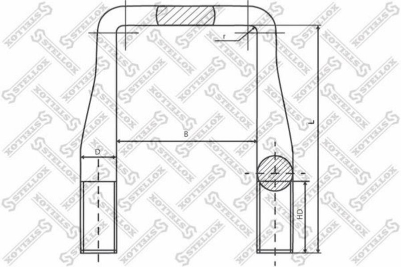 8464211SX Стремянка 129.5*M24*2*325 — 1