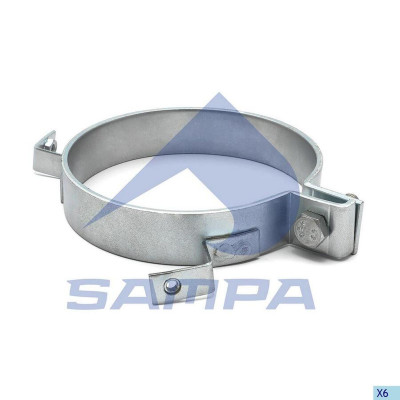 100174 Хомут трубы глушителя с кронштейном d=130