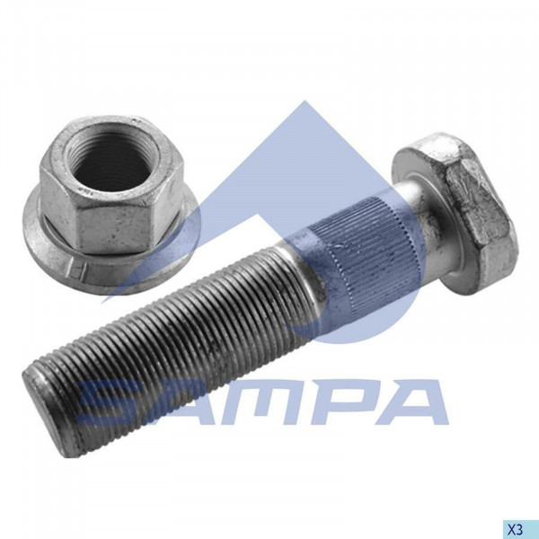 SA 075600 Болт колесный с гайкой М22*1,5*93 — 2