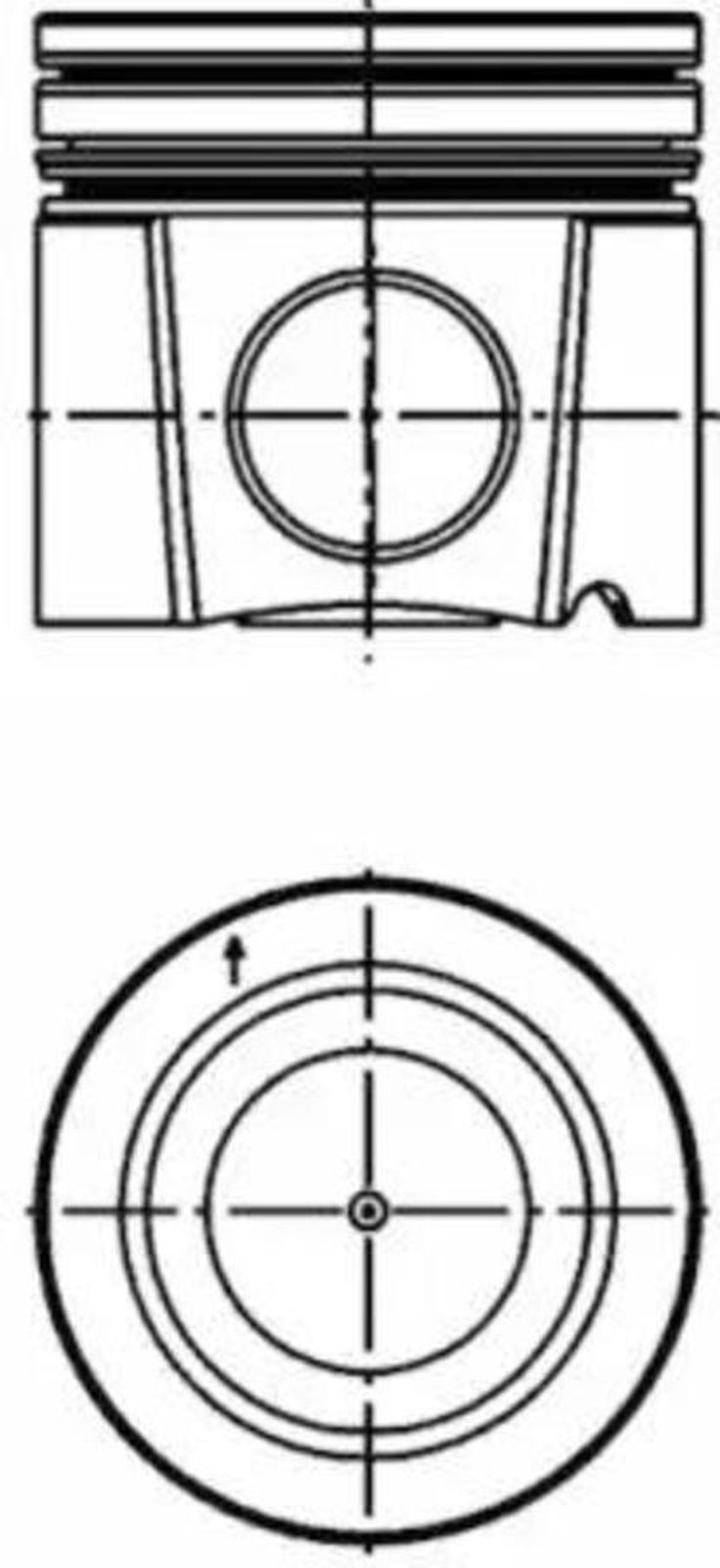 40310600 Поршнекомплект d130 OM501/502 — 1