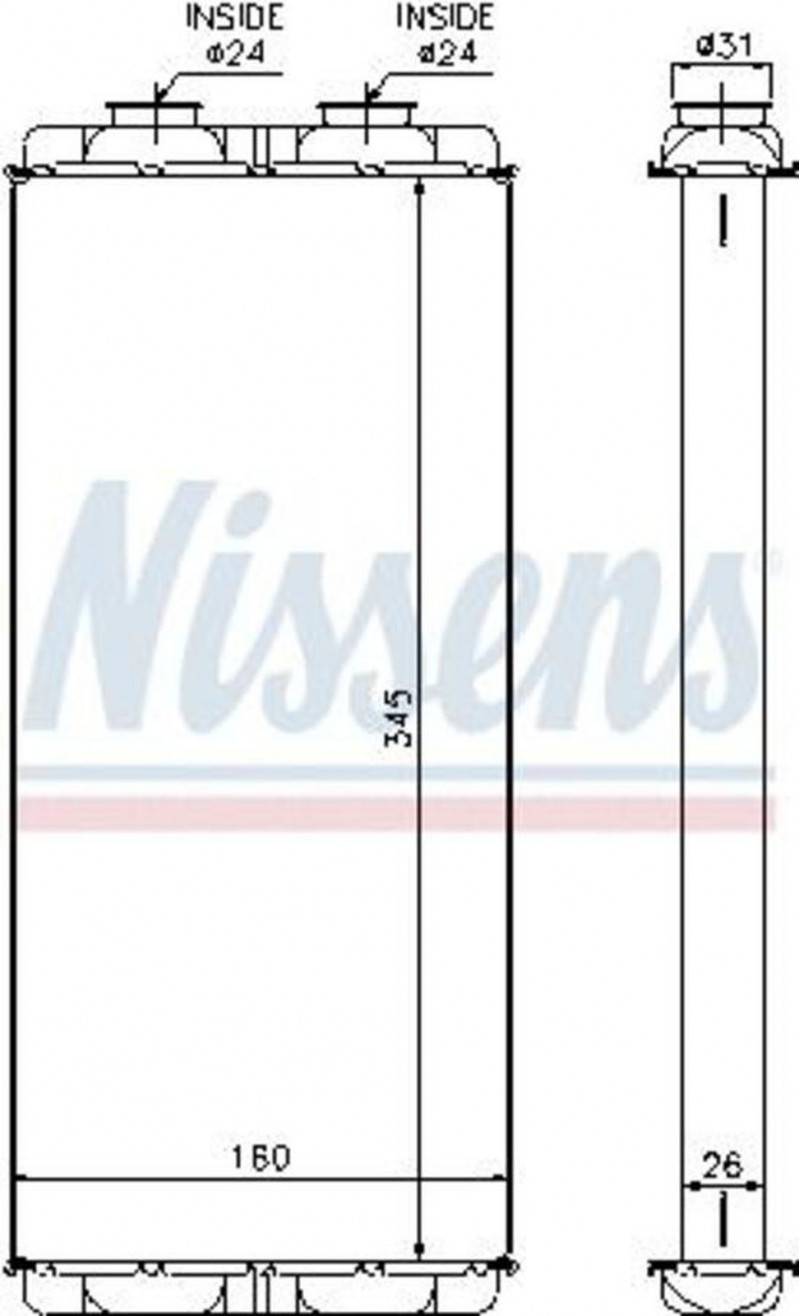 72048 Радиатор отопителя — 2