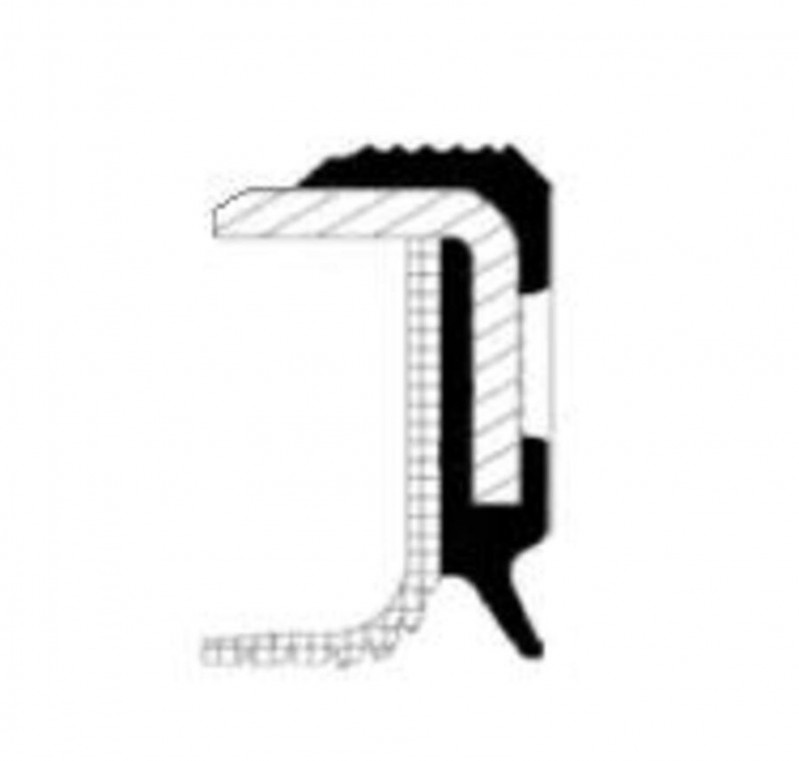 01017541B Сальник коленвала передний 105*130*12 — 1