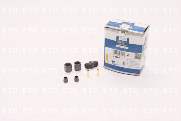 DT 490424 Фитинг резьбовой М12*1,5 прямой ПВХ 6*1 — 3